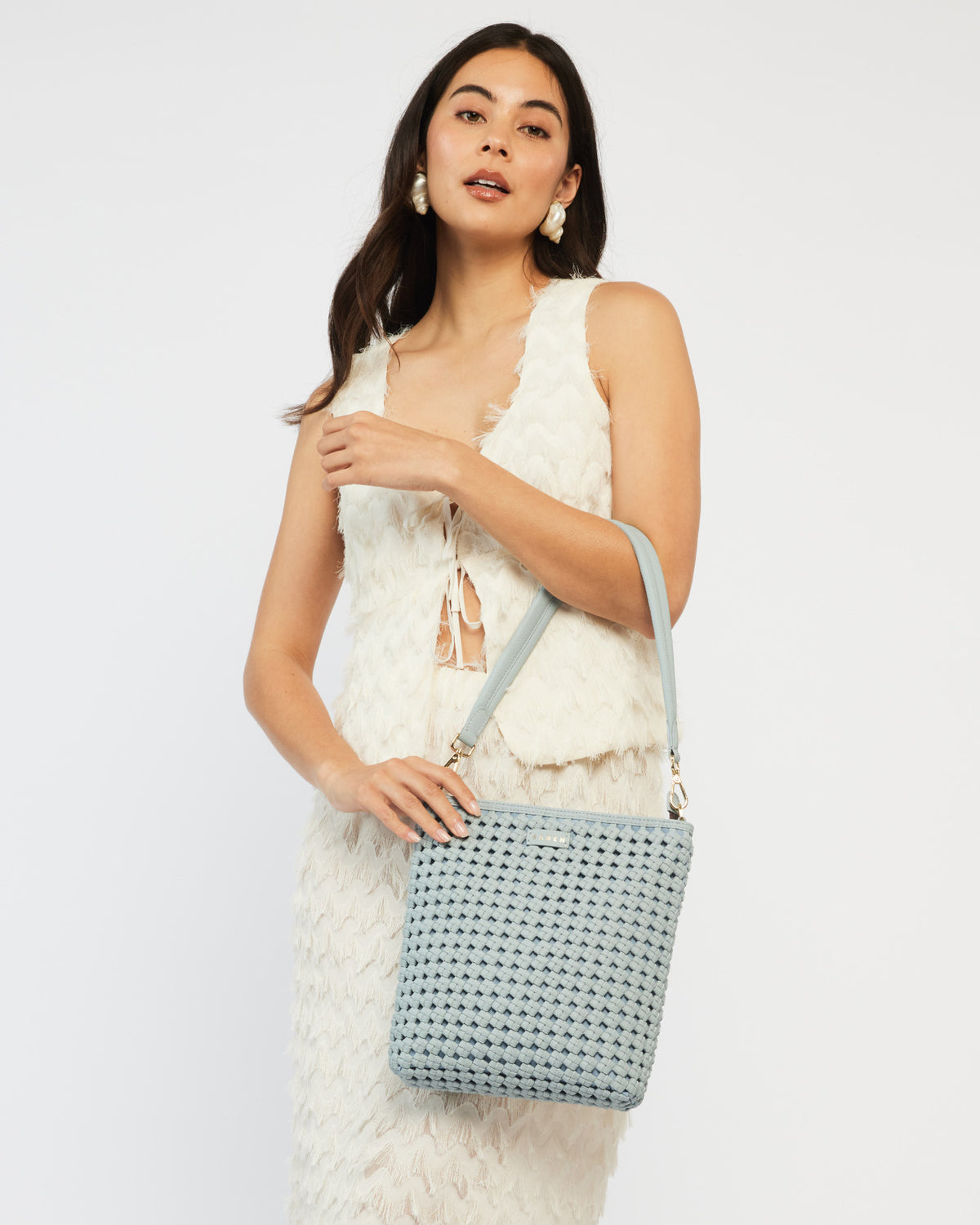 Claudette Crossbody Mist Braid