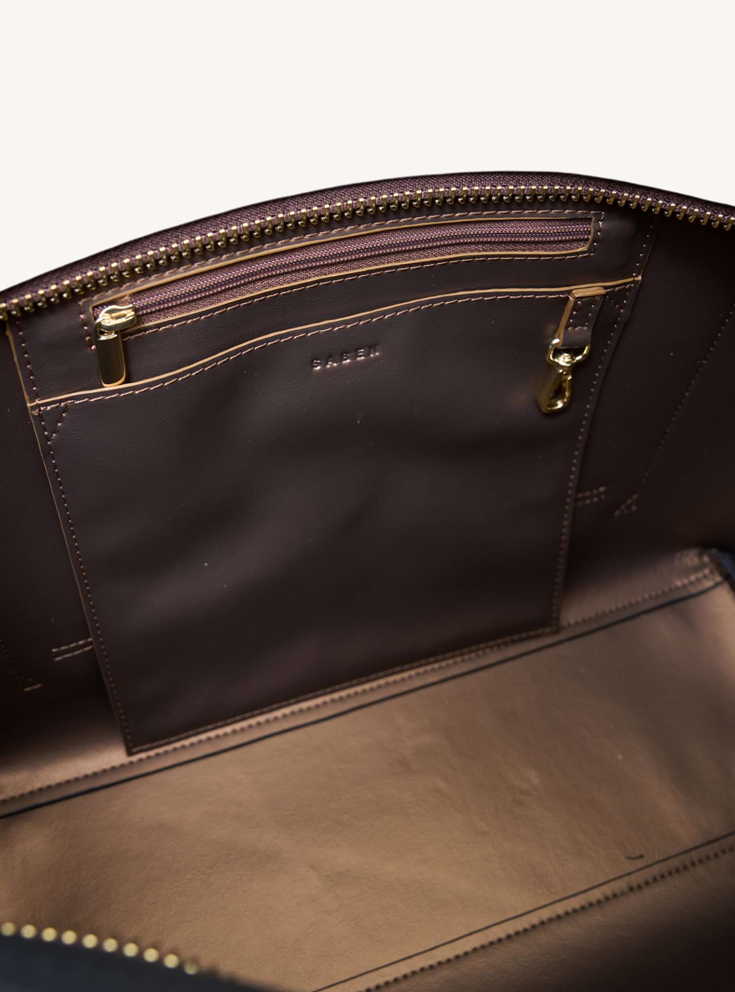 Tabby Shoulder Bag Black + Bronze