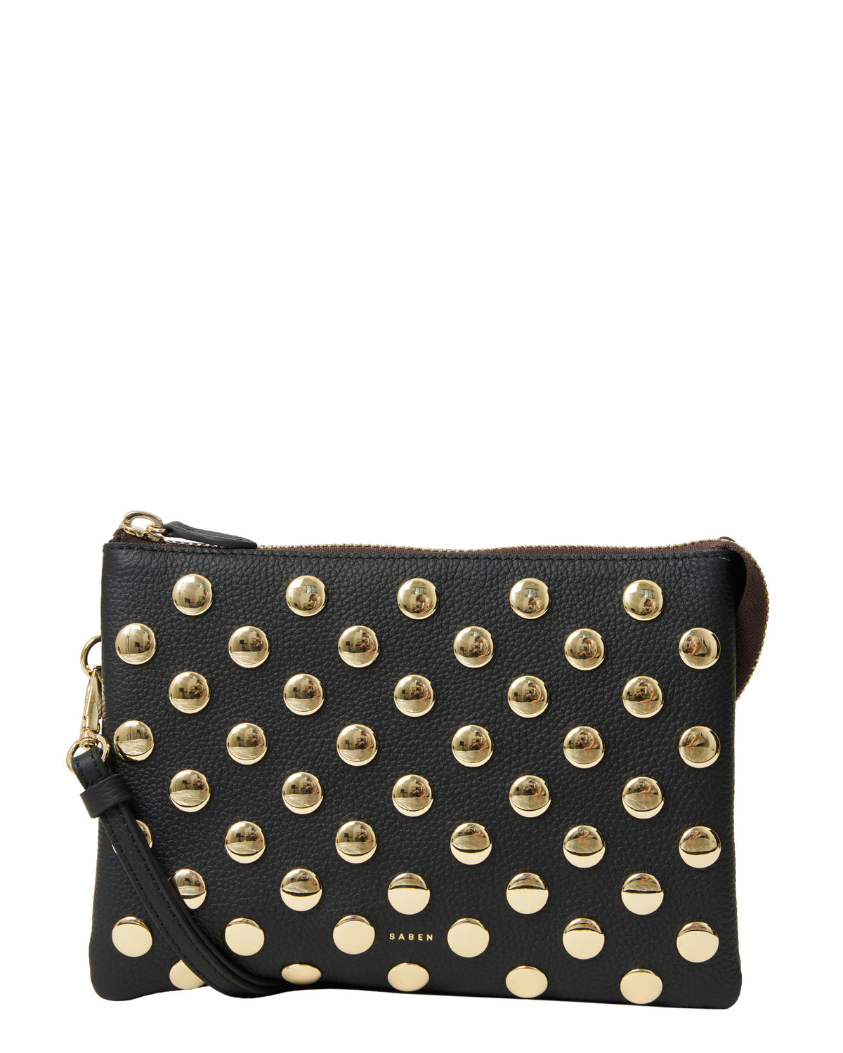 Tilly&#39;s Big Sis Crossbody Black + Gold Stud