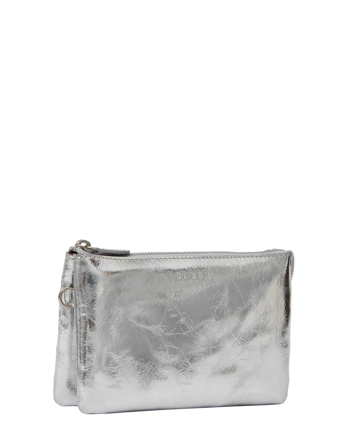 Tilly Crossbody Silver Crinkle