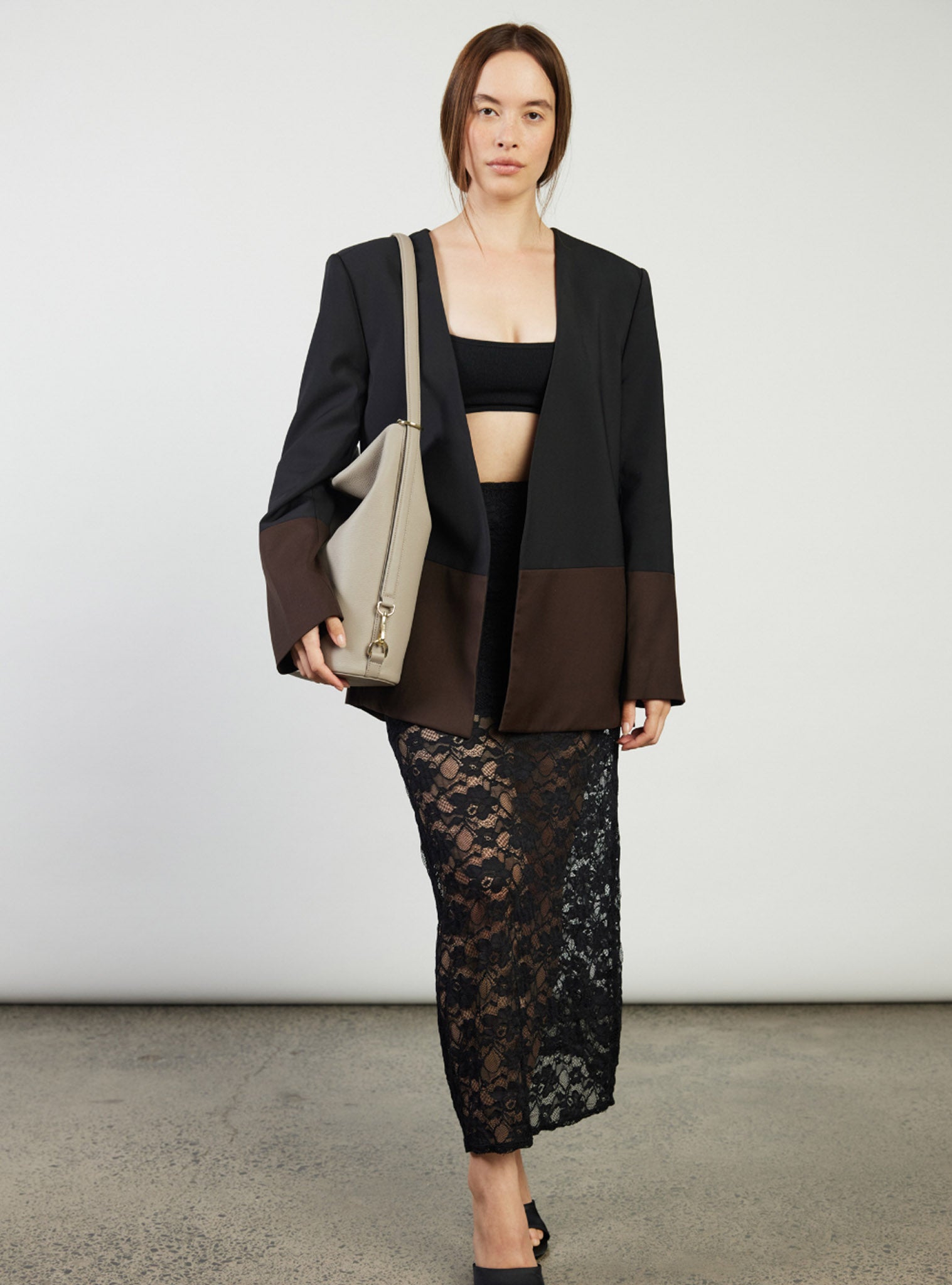 June Shoulder Bag Dove Pebble