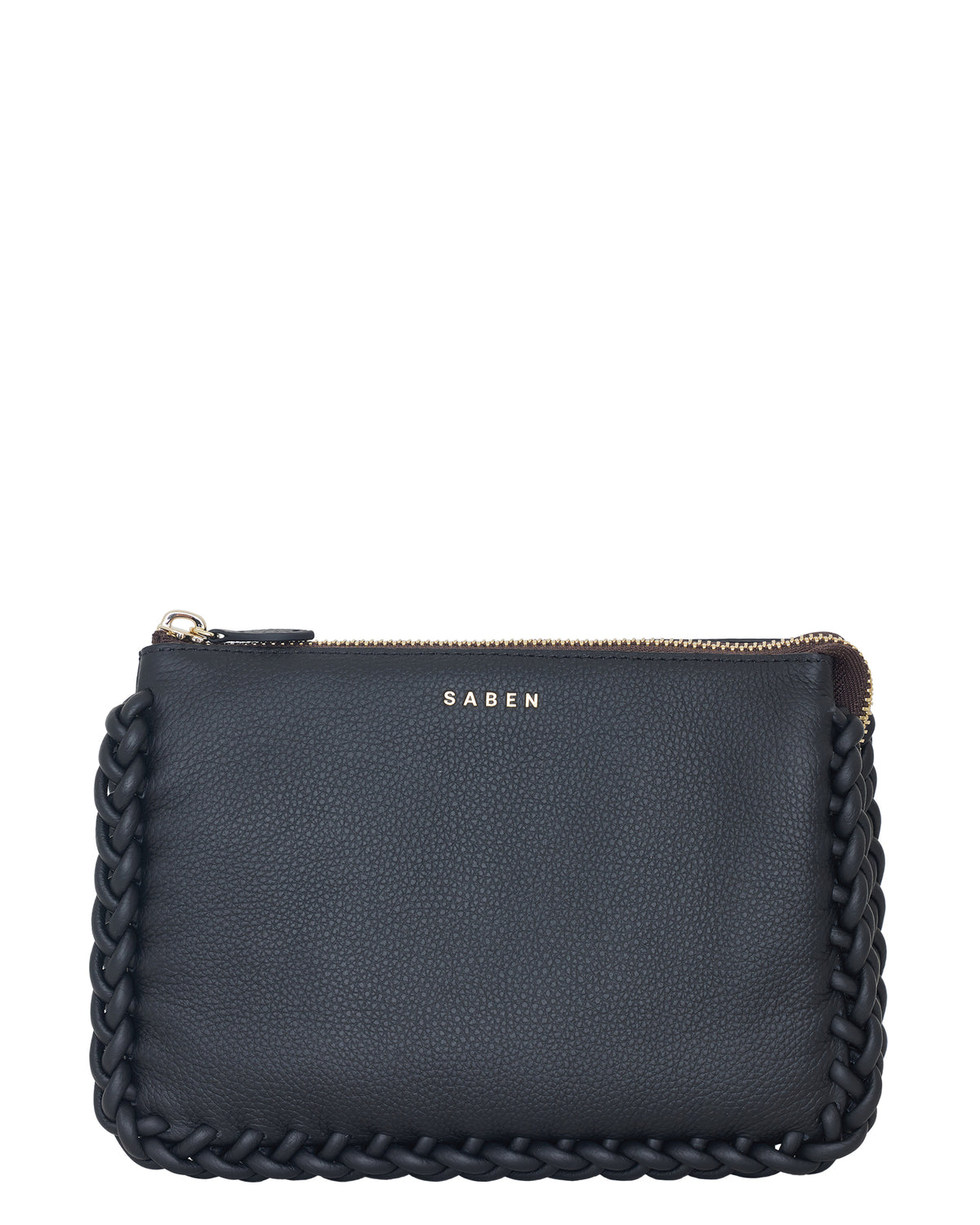 Tilly&#39;s Big Sis Crossbody Black Plait Edge