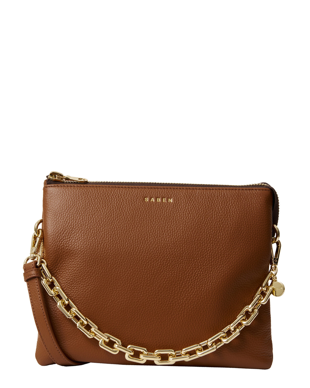 Matilda Crossbody Tan + Chunky Chain