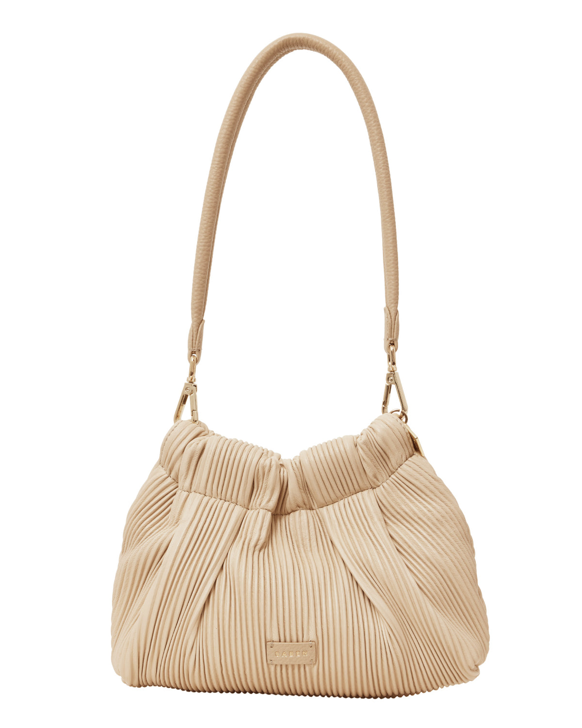 Alexis Shoulder Bag Biscotti Pleat